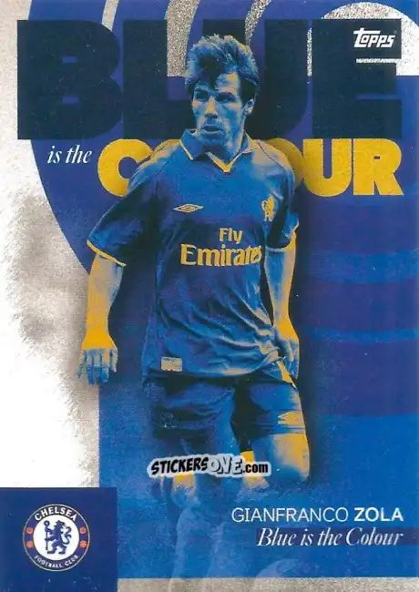 Figurina Gianfranco Zola - Chelsea Team Set 2023-2024
 n. 42 - Topps