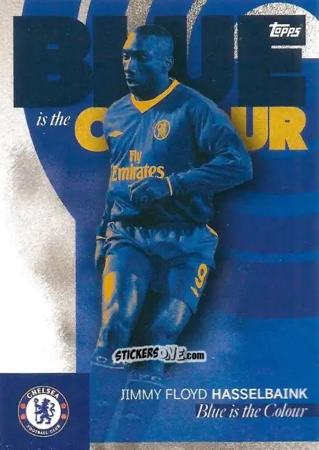 Sticker Jimmy Floyd Hasselbaink - Chelsea Team Set 2023-2024
 n. 43 - Topps