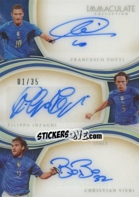 Sticker Francesco Totti / Filippo Inzaghi / Christian Vieri - Immaculate Soccer 2020
 n. T-TIV - Panini