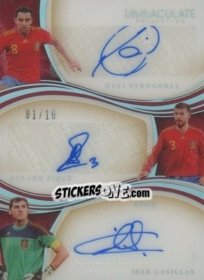 Sticker Xavi Hernandez / Gerard Pique / Iker Casillas - Immaculate Soccer 2020
 n. T-XPC - Panini