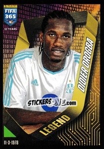 Cromo Didier Drogba (Olympique de Marseille) - FIFA 365 2025
 n. 17 - Panini