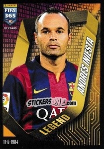 Cromo Andrés Iniesta (FC Barcelona) - FIFA 365 2025
 n. 22 - Panini