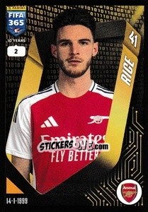 Cromo Declan Rice - FIFA 365 2025
 n. 70 - Panini
