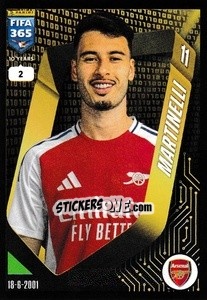 Sticker Gabriel Martinelli - FIFA 365 2025
 n. 76 - Panini