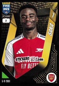 Figurina Bukayo Saka - FIFA 365 2025
 n. 77 - Panini