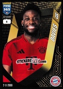 Cromo Alphonso Davies - FIFA 365 2025
 n. 191 - Panini