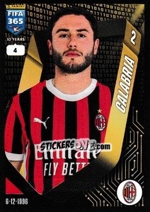 Sticker Davide Calabria - FIFA 365 2025
 n. 261 - Panini