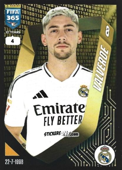 Sticker Federico Valverde - FIFA 365 2025
 n. 375 - Panini