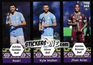 Sticker Awards (Rodri/kyle Walker/jhon Arias) - FIFA 365 2025
 n. 388 - Panini