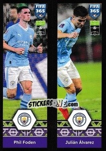 Cromo Phil Foden / Julián Álvarez - FIFA 365 2025
 n. 398 - Panini