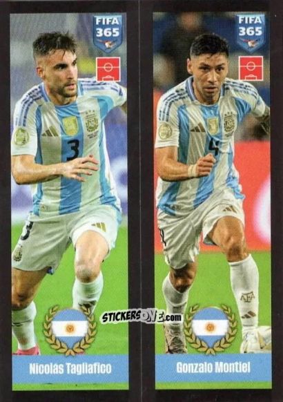 Cromo Nicolás Tagliafico / Gonzalo Montiel - FIFA 365 2025
 n. 415 - Panini