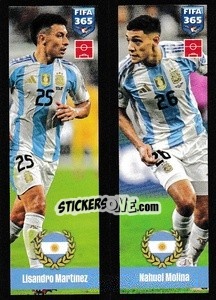 Figurina Lisandro Martínez / Nahuel Molina - FIFA 365 2025
 n. 418 - Panini