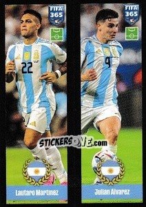 Figurina Lautaro Martinez / Julian Alvarez - FIFA 365 2025
 n. 422 - Panini