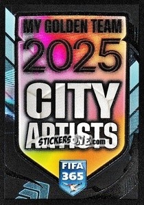 Cromo City Artists Logo - FIFA 365 2025
 n. ART - Panini
