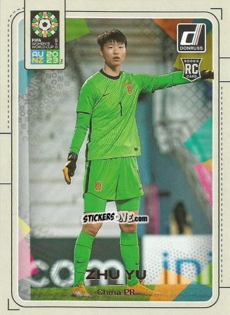 Figurina Zhu Yu - Donruss Soccer FIFA Women's World Cup 2023
 n. 30 - Panini