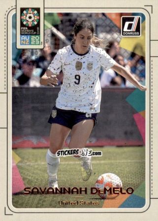 Sticker Savannah DeMelo - Donruss Soccer FIFA Women's World Cup 2023
 n. 185 - Panini