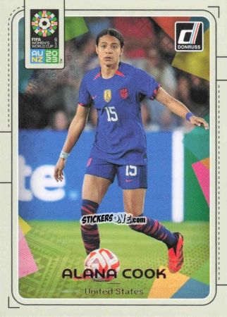 Sticker Alana Cook - Donruss Soccer FIFA Women's World Cup 2023
 n. 220 - Panini