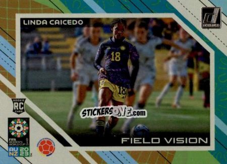 Sticker Linda Caicedo - Donruss Soccer FIFA Women's World Cup 2023
 n. FV3 - Panini