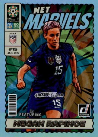 Cromo Megan Rapinoe - Donruss Soccer FIFA Women's World Cup 2023
 n. NM23 - Panini