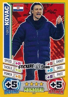 Figurina Niko Kovac - Match Attax World Stars 2014 n. 283 - Topps