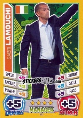 Cromo Sabri Lamouchi - Match Attax World Stars 2014 n. 293 - Topps