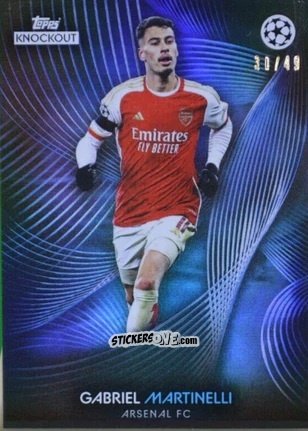 Sticker Gabriel Martinelli - UEFA Champions League Knockout 2023-2024
 n. 4 - Topps