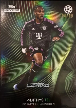 Figurina Mathys Tel - UEFA Champions League Knockout 2023-2024
 n. 25 - Topps