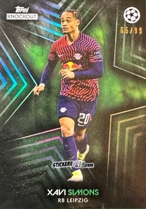 Figurina Xavi Simons - UEFA Champions League Knockout 2023-2024
 n. 60 - Topps