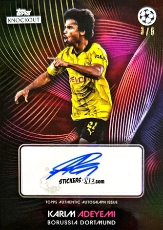 Sticker Karim Adeyemi - UEFA Champions League Knockout 2023-2024
 n. A6pu - Topps