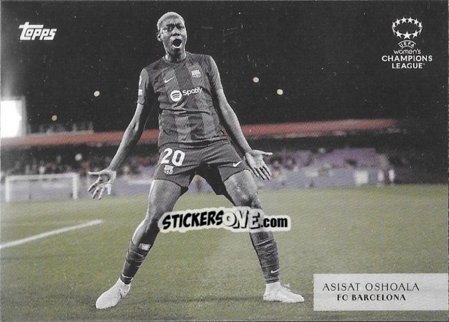 Figurina Asisat Oshoala - Simplicidad UEFA Club Competitions 2023-2024 n. IS24 - Topps