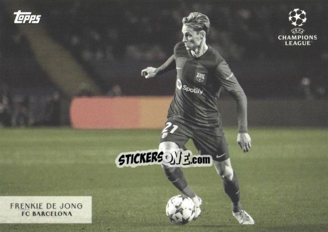 Sticker Frenkie de Jong - Simplicidad UEFA Club Competitions 2023-2024 n. IS25 - Topps