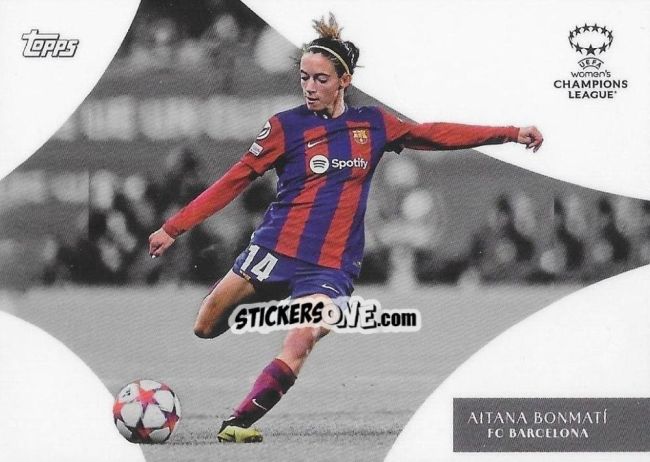 Sticker Aitana Bonmatí - Simplicidad UEFA Club Competitions 2023-2024 n. DY1 - Topps