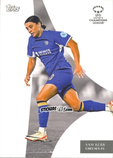 Figurina Sam Kerr - Simplicidad UEFA Club Competitions 2023-2024 n. DY10 - Topps