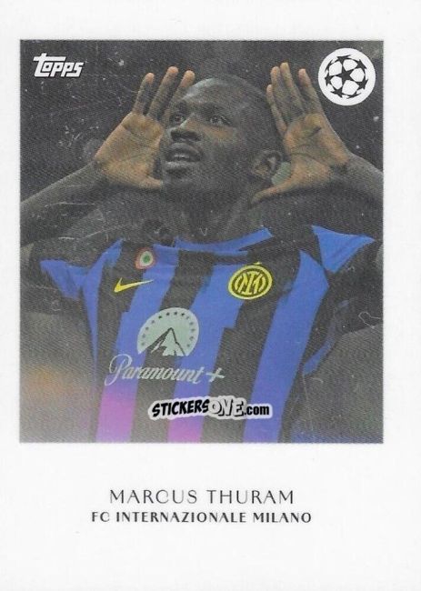 Figurina Marcus Thuram - Simplicidad UEFA Club Competitions 2023-2024 n. PL7 - Topps