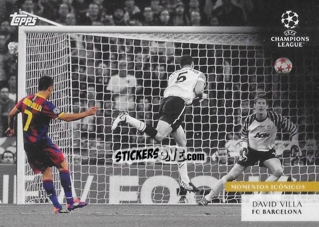 Sticker David Villa - Simplicidad UEFA Club Competitions 2023-2024 n. MI4 - Topps