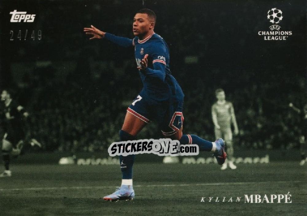 Sticker Kylian Mbappe - Simplicidad UEFA Club Competitions 2021-2022
 n. 29gr - Topps