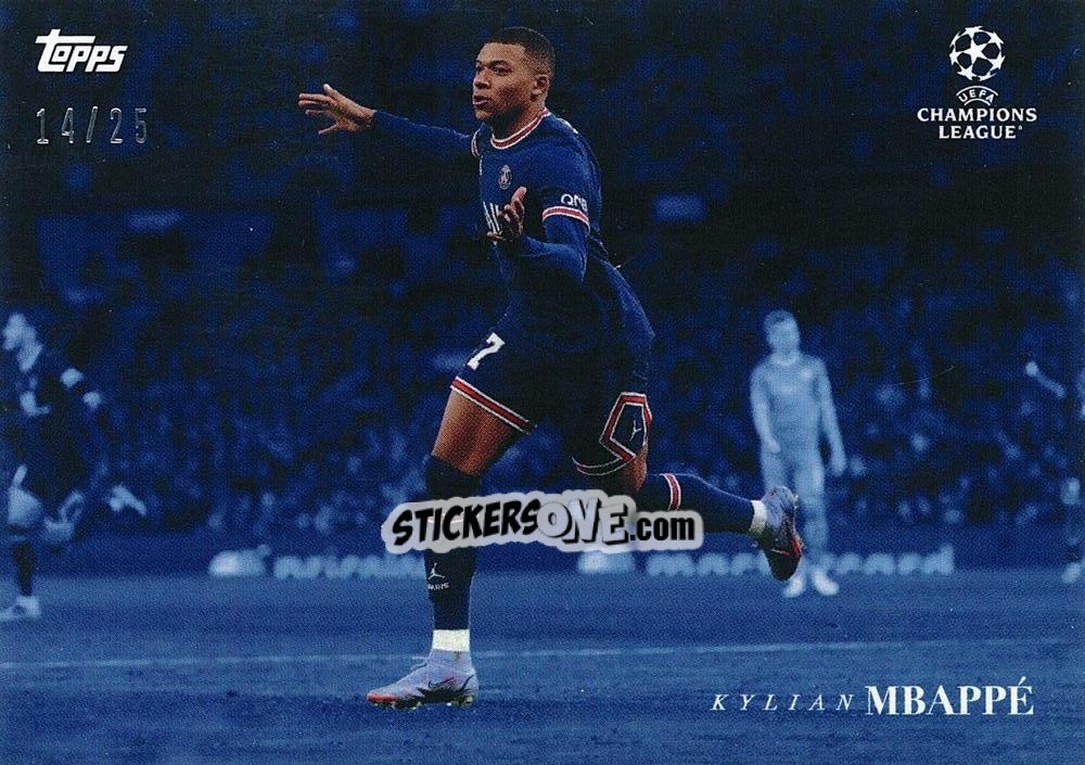 Sticker Kylian Mbappe - Simplicidad UEFA Club Competitions 2021-2022
 n. 29bu - Topps