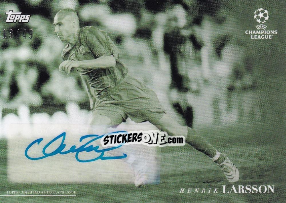 Cromo Henrik Larsson - Simplicidad UEFA Club Competitions 2021-2022
 n. 50a-gr - Topps