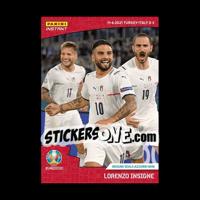 Sticker Lorenzo Insigne - INSTANT UEFA EURO 2020 Adrenalyn XL
 n. 1 - Panini