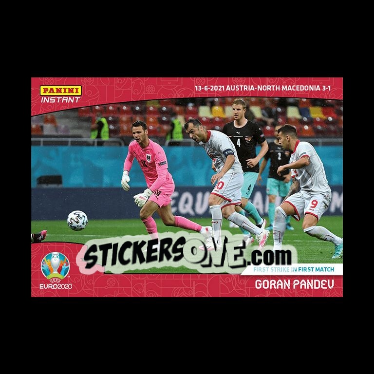 Sticker Goran Pandev - INSTANT UEFA EURO 2020 Adrenalyn XL
 n. 7 - Panini