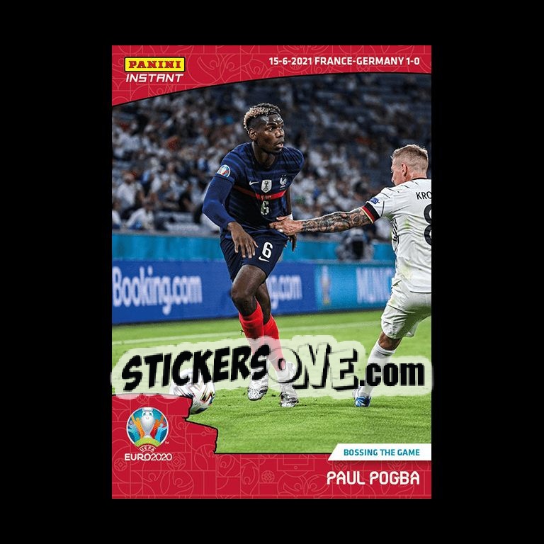 Figurina Paul Pogba - INSTANT UEFA EURO 2020 Adrenalyn XL
 n. 13 - Panini
