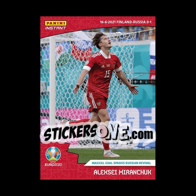Sticker Aleksei Miranchuk - INSTANT UEFA EURO 2020 Adrenalyn XL
 n. 14 - Panini
