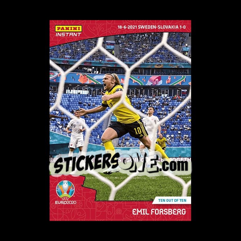 Cromo Emil Forsberg - INSTANT UEFA EURO 2020 Adrenalyn XL
 n. 20 - Panini