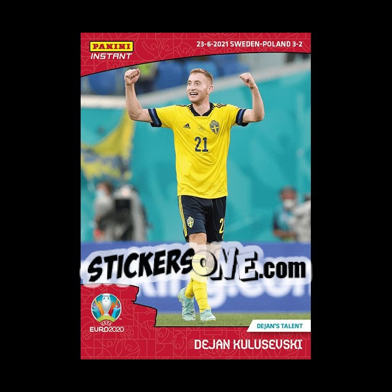 Cromo Dejan Kulusevski - INSTANT UEFA EURO 2020 Adrenalyn XL
 n. 34 - Panini