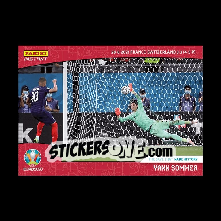 Figurina Yann Sommer - INSTANT UEFA EURO 2020 Adrenalyn XL
 n. 47 - Panini