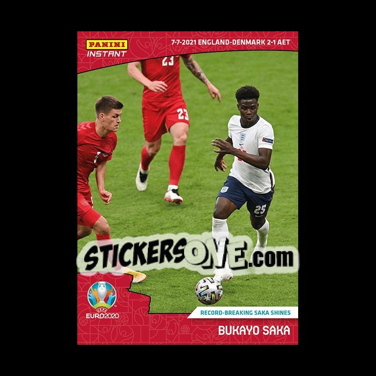 Figurina Bukayo Saka - INSTANT UEFA EURO 2020 Adrenalyn XL
 n. 59 - Panini