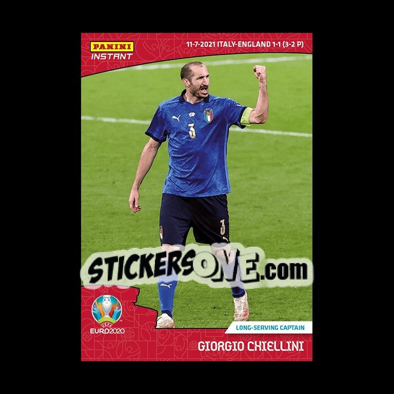 Sticker Giorgio Chiellini - INSTANT UEFA EURO 2020 Adrenalyn XL
 n. 64 - Panini
