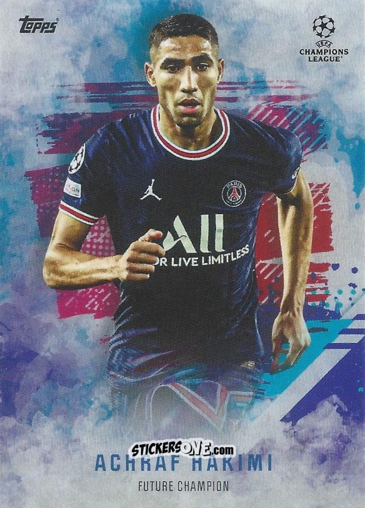 Figurina Achraf Hakimi - Future Champions by Mason Mount 2021-2022
 n. 16 - Topps