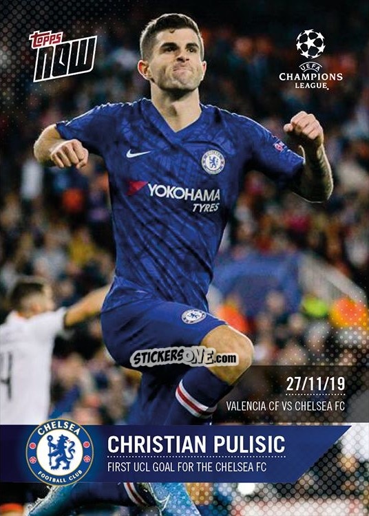 Cromo Christian Pulisic - Now Uefa Champions League 2019-2020 n. 28 - Topps