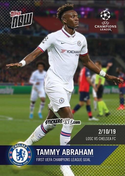 Figurina Tammy Abraham - Now Uefa Champions League 2019-2020 n. 15 - Topps